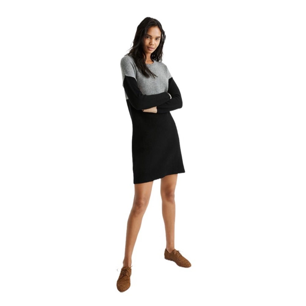 Madewell Colour-block Sweater Dress